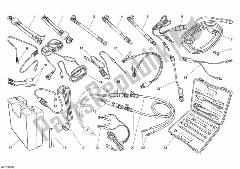 Toutes les pièces pour le Instrument De Contrôle De Pression du Ducati Multistrada 620 Dark USA 2006